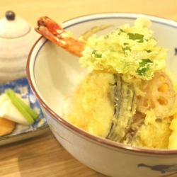 Mini Shrimp Mountain Aoi (Wasabi) Tendon