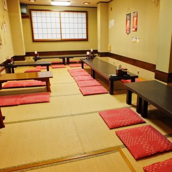 【2F Zashiki】 It is a room of Kashiki available from 2 people.Because it is also possible to connect a table with a table, it is possible to book even a large number of people.If you want to enjoy your cooking and drinking slowly by stretching your legs please use it.