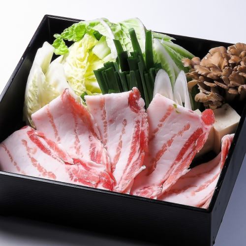 [Produced in Kagoshima Prefecture] Black Pork Shabu Shabu (for 1 person)