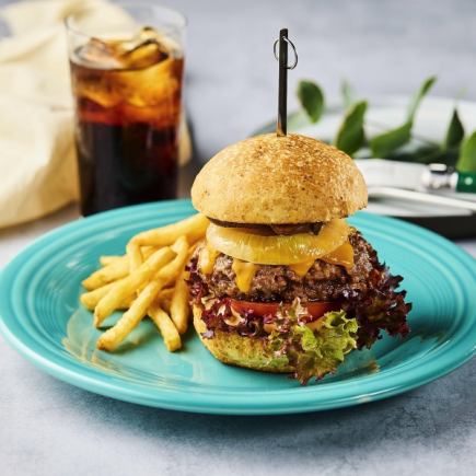 【ランチ限定バーガープラン】＜定番BURGERプラン＞選べるバーガー＋選べるドリンク付きプラン