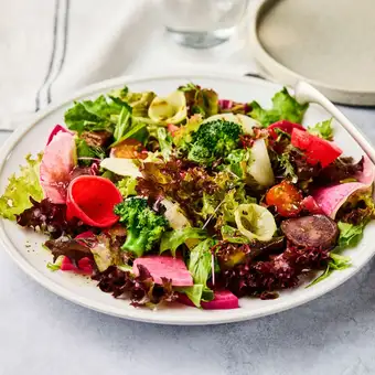 Garden salad from our contracted farmers