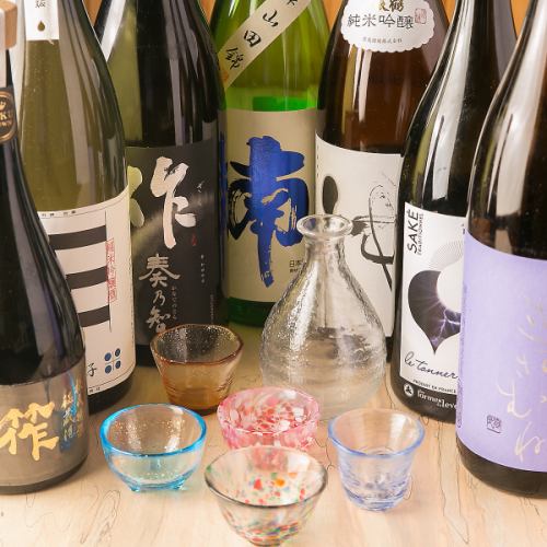 ~ Always assortment of about 20 types of sake ~