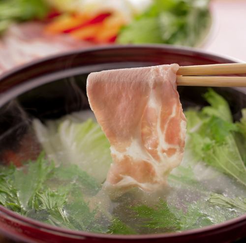 이베리코 돼지와 갈매기의 국물 샤브 2인분