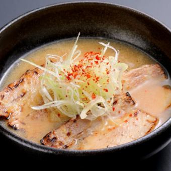 Grilled char siu with tonkotsu soup