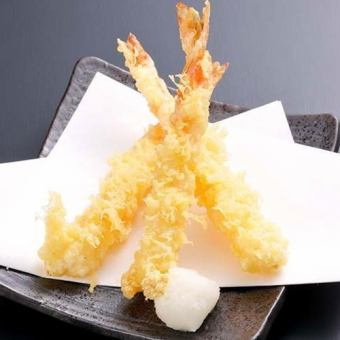 Big shrimp tempura