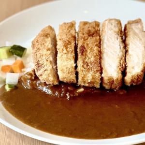 Katsu curry set with a choice of dessert