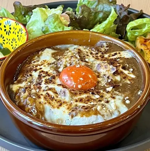 구운 치즈 카레 점심