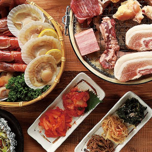 厳選海鮮BBQ焼き盛り合わせ付き！！アップグレードプラン！！