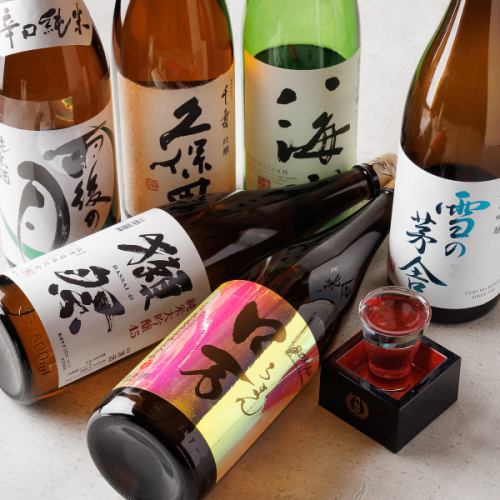 Enjoy sake and shochu ordered from all over the country!