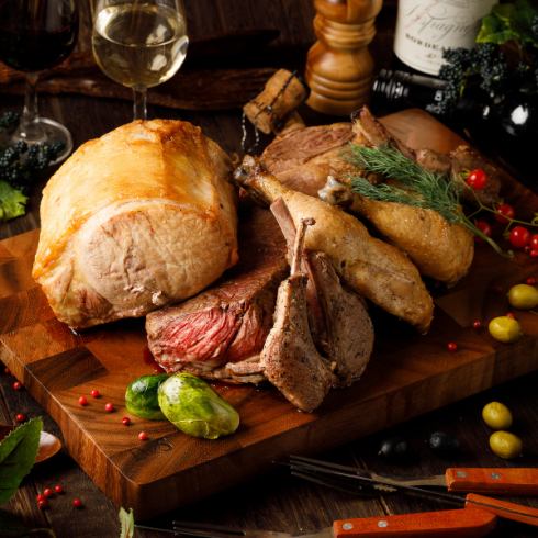 『肉寿司堪能コース』2,5時間飲み放題付き全8品3,980円(税抜)