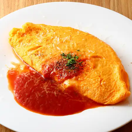 蘭王たまごのしらすオムレツ