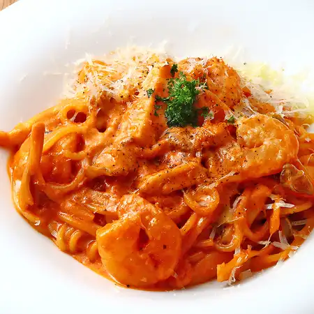 海老のビスクソースパスタ