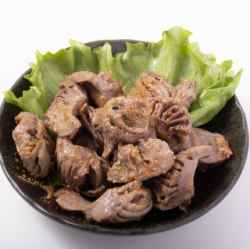 大山鶏砂肝の鉄板焼き