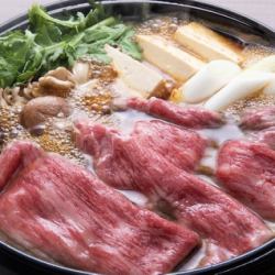 A5黒毛和牛すき焼き鍋