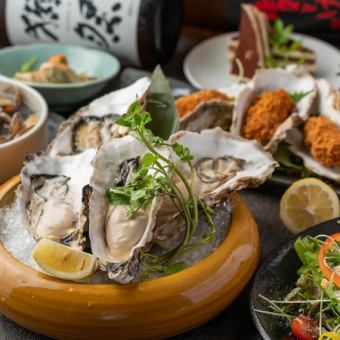 『徳吉瑞月コース』生牡蠣・鮮魚5種盛りや特選馬刺し含10品 3時間飲み放題付　6980円⇒5980円