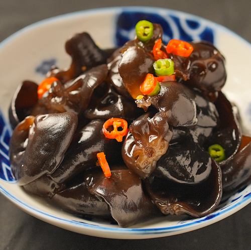 キクラゲ酸辣たれ和え