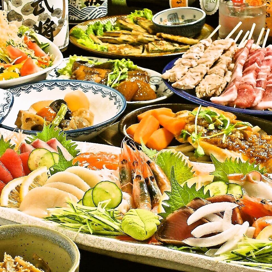 《Very popular》 Ocean sashimi platter course [with all-you-can-drink for 2 hours] 5300 yen → 4800 yen
