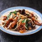 ニラ・レバー・モヤシ炒め　小