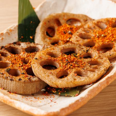 Crunchy! Lotus root shichimi