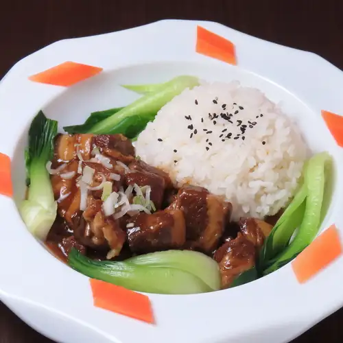 豚角煮あんかけ飯