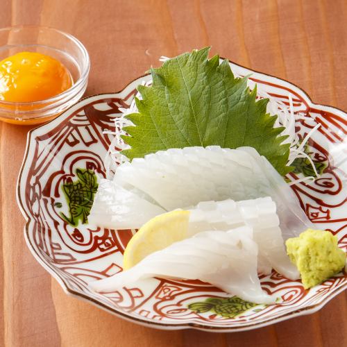 Squid Sashimi -Yellow Soy Sauce-