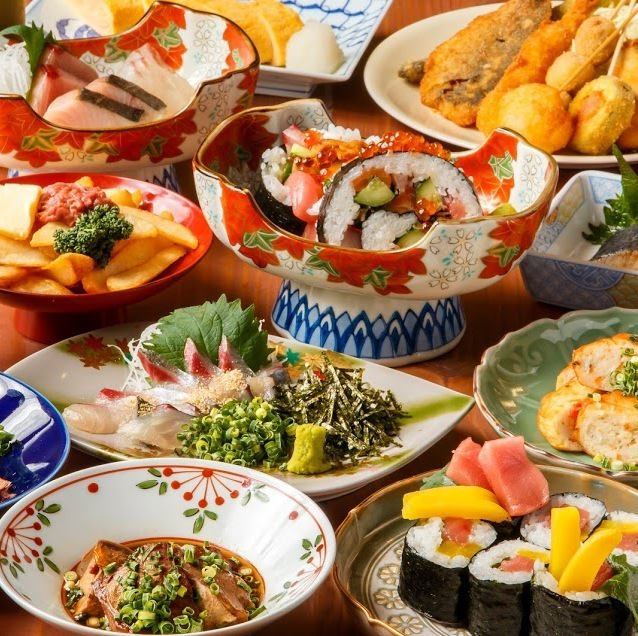可以享受生鱼片和寿司的套餐从松竹梅的3道菜开始！3000日元~