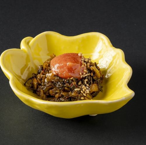 博多明太子配芥末和高菜