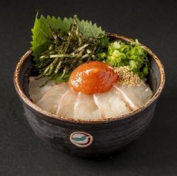 참돔과 명란의 오오바 밥