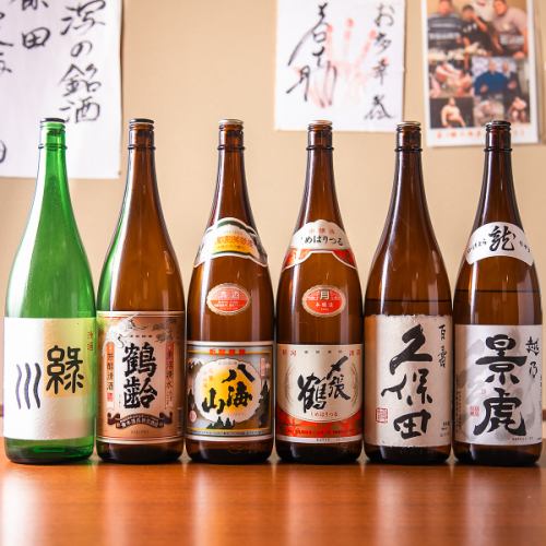 日本酒の種類が豊富！