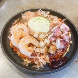 関西お好み 海鮮玉(イカ・海老・帆立)