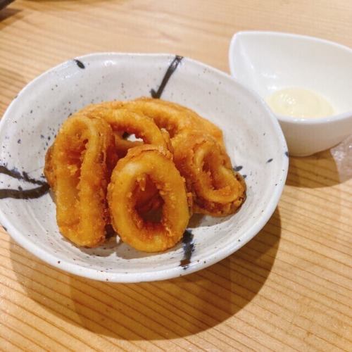 イカリングの唐揚げ(マヨネーズ)