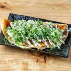 ねぎイカ焼き(ソース、マヨ、ねぎ)