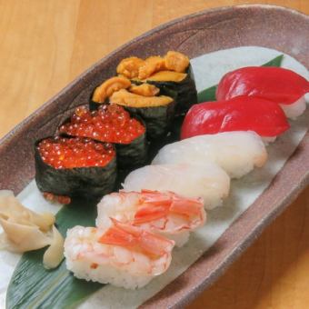 Amon's nigiri sushi 5 kinds (10 pieces)