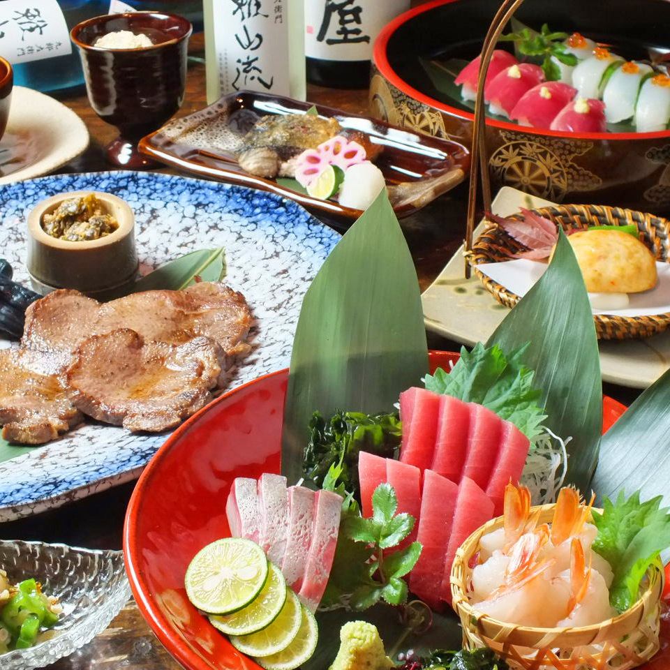 仙台著名的牛舌、新鮮的生魚片、壽司等東北美食♪