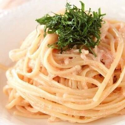 明太子クリームパスタ