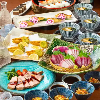 【個室確約】青葉コース★お料理8品+120分スタンダード飲み放題付き6000円(税込)