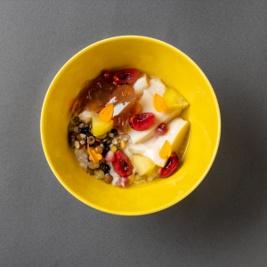 Seasonal Fruit and Oat Milk Douhua