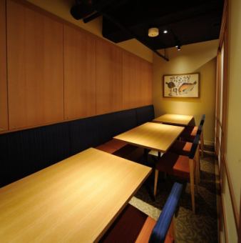 Semi-private table seats for 4 to 12 people