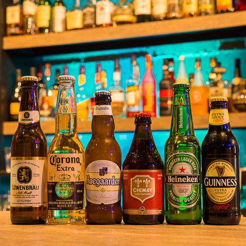 [Various bottled beers from around the world]