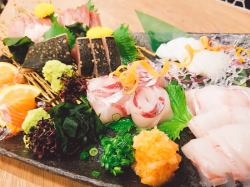 Assortment of 5 kinds of sashimi