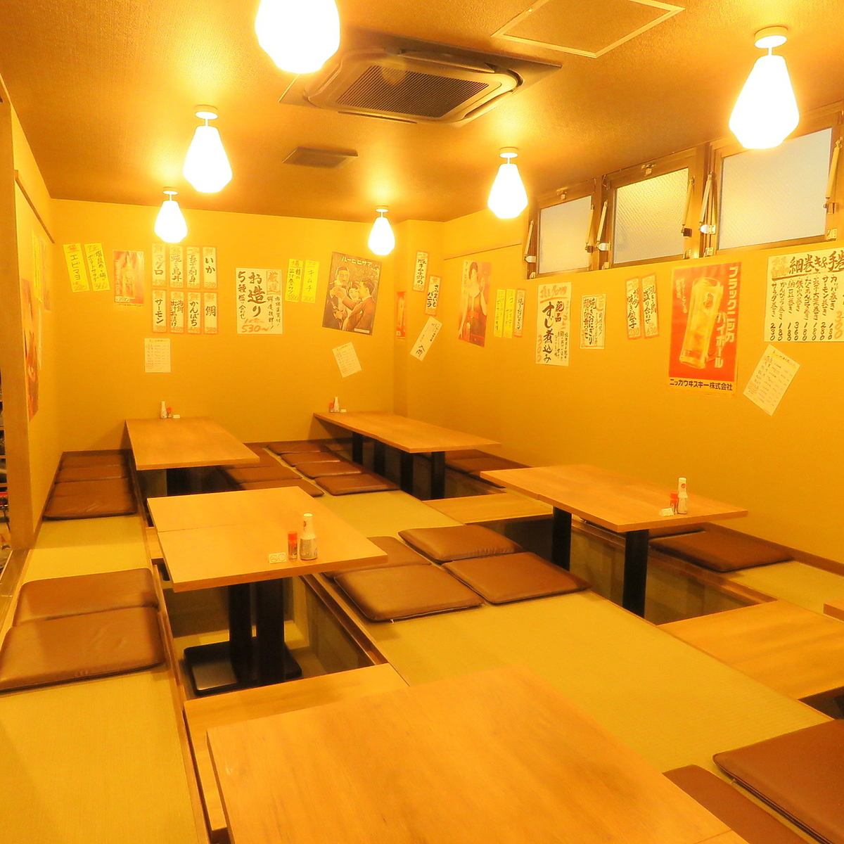 Tatami mats and table seats are available! Recommended for family dinners