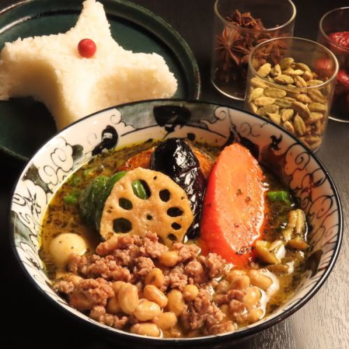 ラムひき肉納豆