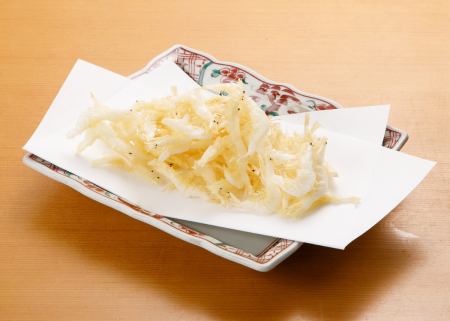 White shrimp tempura