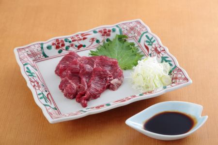 Horse sashimi (from Kumamoto)