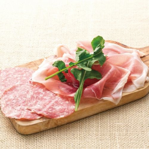 Raw ham & salami