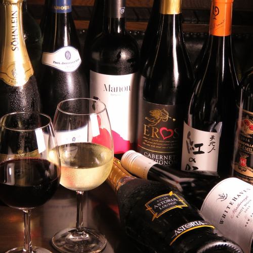 A wide selection of carefully selected wines selected by chefs