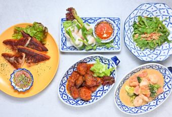 Dinnertime Asian Hors d'oeuvres 5-item set