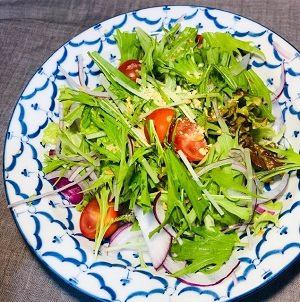 Crisp green salad