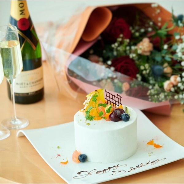 【記念日プラン】ホールケーキ&乾杯酒付　播磨の旬食材で紡ぐ創作和食18000円