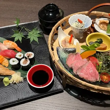 【ランチ】 『寿司御膳』 お寿司10巻+椚座牛ローストビーフ入り前菜6種